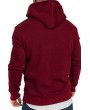 Lovely Casual Basic Wine Red Hoodie
