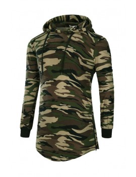 Lovely Casual Camouflage Printed Hoodie
