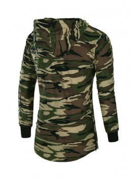 Lovely Casual Camouflage Printed Hoodie