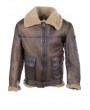 Lovely Trendy Turndown Collar Patchwork Brown Leather
